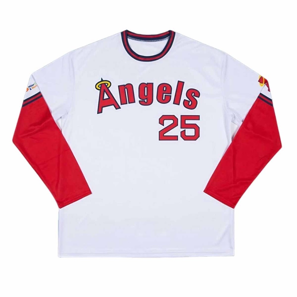 Angels Throwback Long Sleeve Shirt 2025 Giveaway Size XL